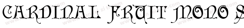CARDINAL FRUIT MONO SPEC字体转换